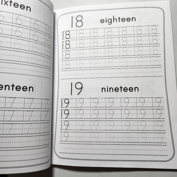 Tracing Numbers 1-100 For Kindergarten Workbook Activity Book Paperback Practice - Picture 9 of 12